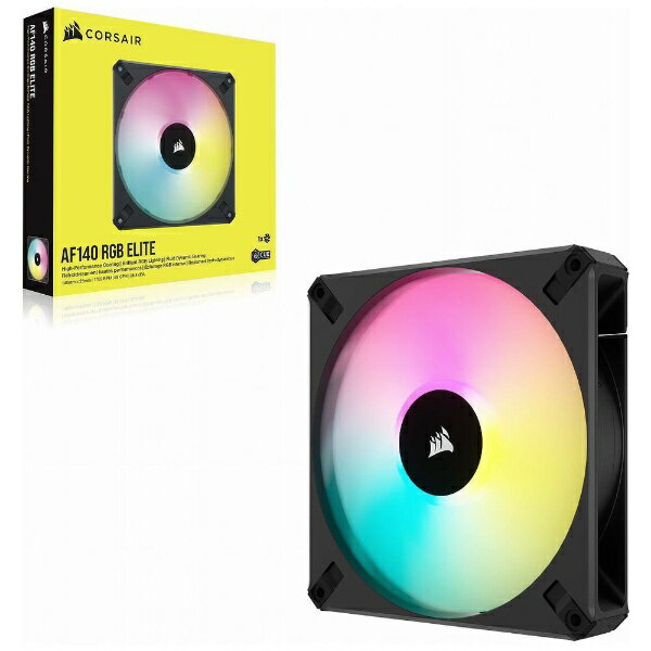 CORSAIR｜コルセア ケースファン 140mm /1700RPM iCUE AF140 RGB ELITE ブラック CO-9050155-WW