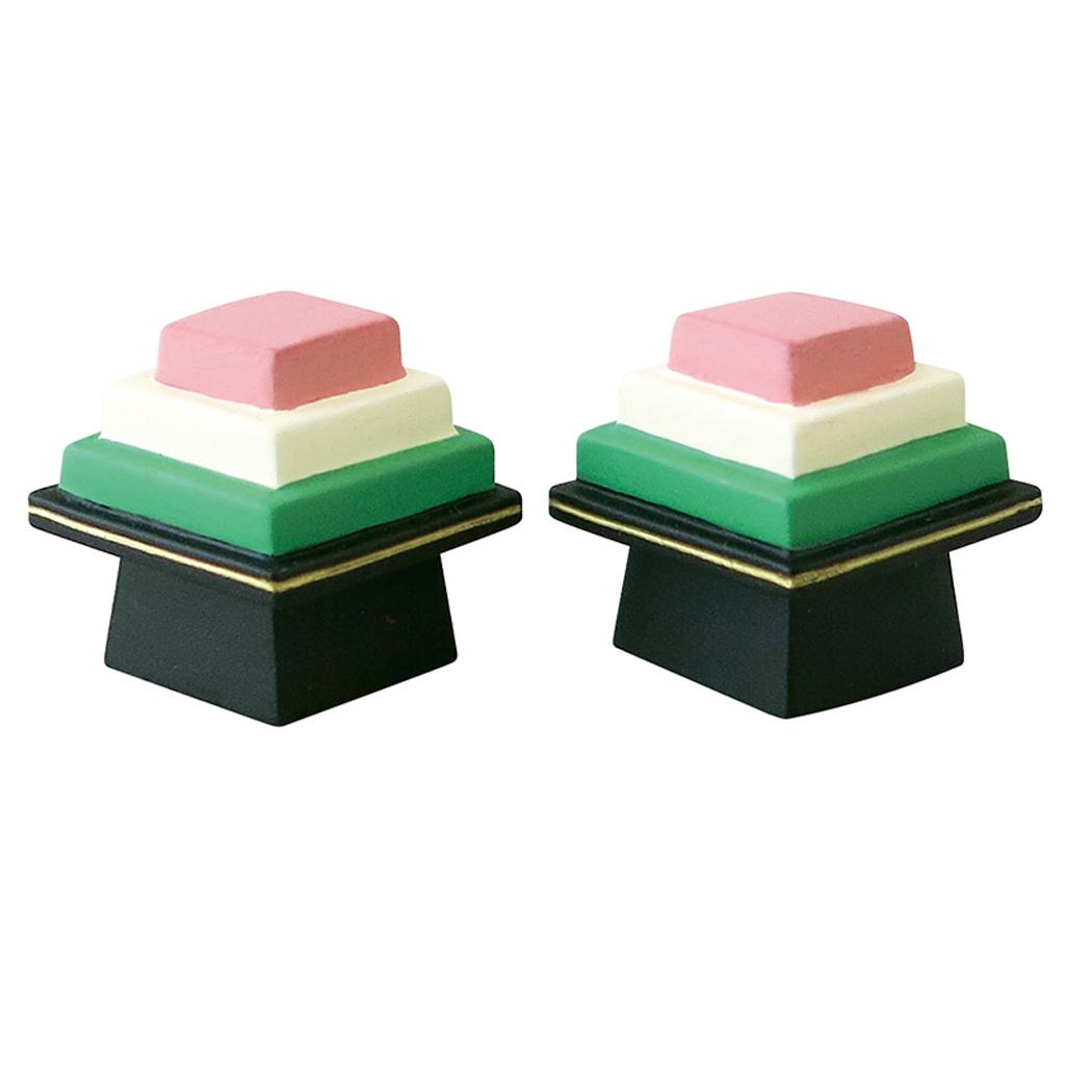 ぽかぽかひなたのおひなさま マスコット 菱餅セット concombre デコレ ミニチュア オブジェ ディスプレイ 置物 グッズ