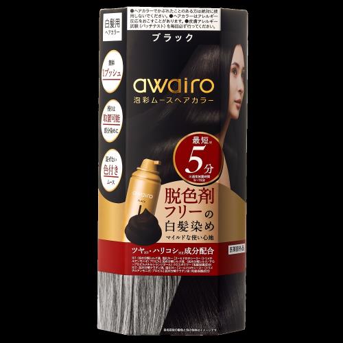 楽天市場】I-ne アワイロ ムースヘアカラー ブラック 80g | 価格比較