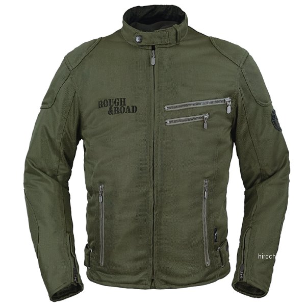ラフアンドロードスポーツ ライディングZIPメッシュJK EM OV/BK-LL 品番:RR7308OV/BK4