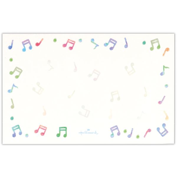 ニホンホールマーク｜Hallmark ミニメッセージカード カラフル音符3 EPN-818-203