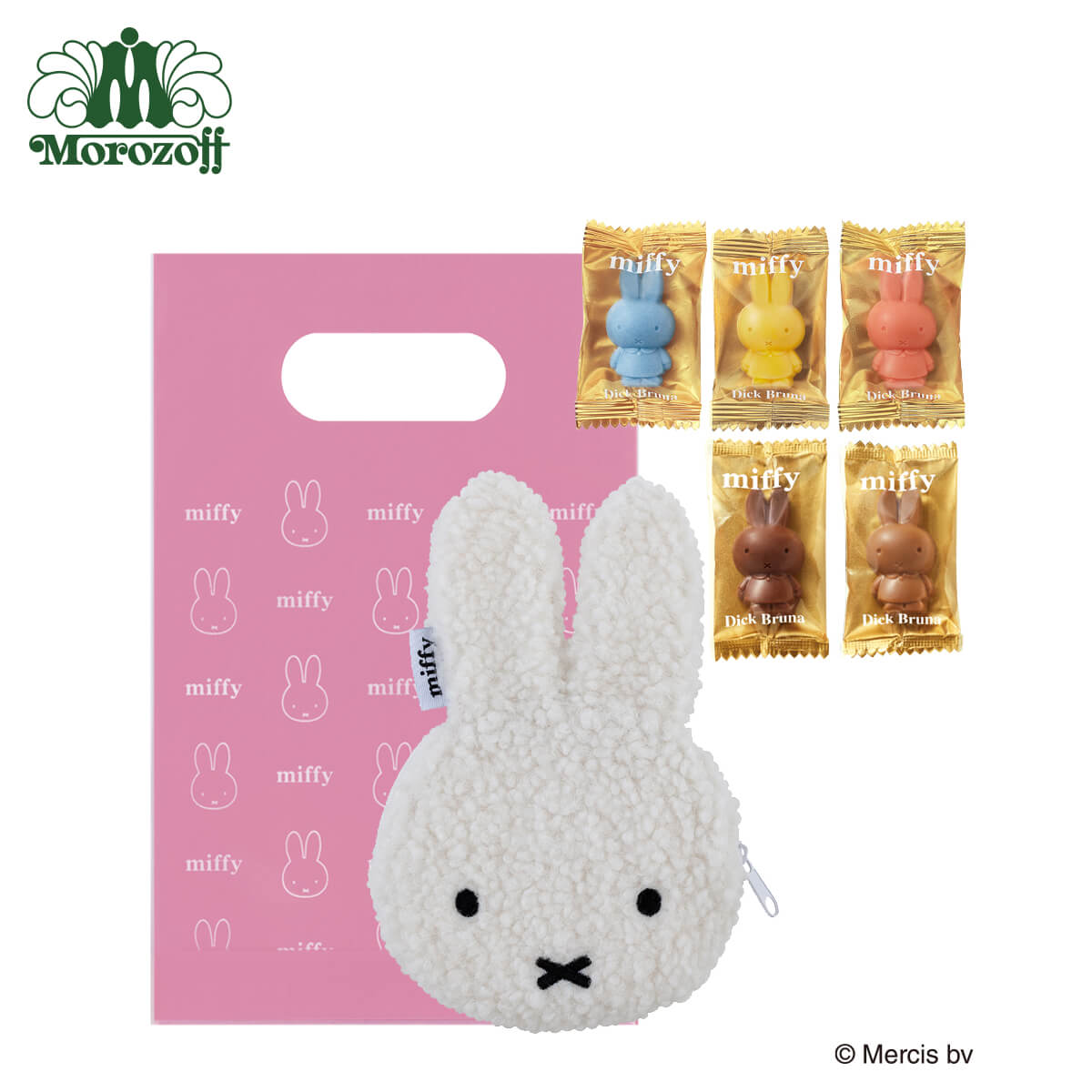 モロゾフ チョコ ミッフィーフェイスポーチ QGZ 24g MO-0622