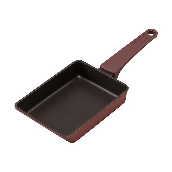 アイリスオーヤマ IRIS 取っ手一体型エッグパン IH ルビーレッド DCEG-I