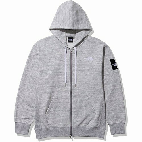 THE NORTH FACE ザ・ノース・フェイス スクエア ロゴ フルジップ メンズ XL ミックスグレー Z NT12335
