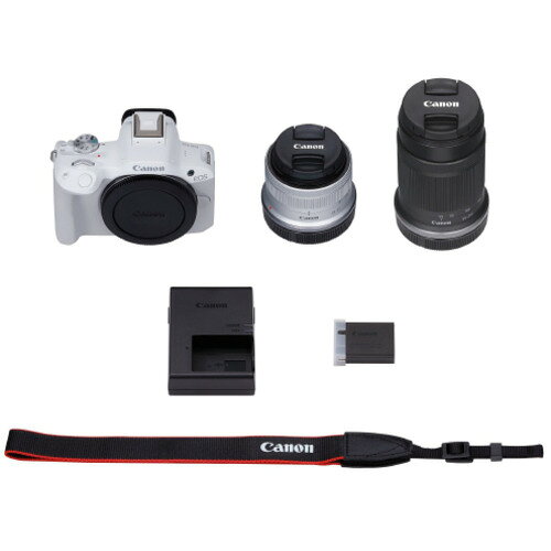 CANON(キヤノン) EOS R50 ダブルズームキット ホワイト APS-C ミラーレス一眼カメラ