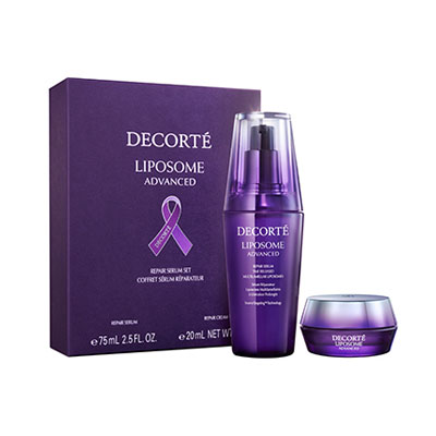 コスメデコルテ　リポソーム　アドバンスト　パープルリボン　セット リポソーム アドバンスト リペアセラム パープルリボン セット