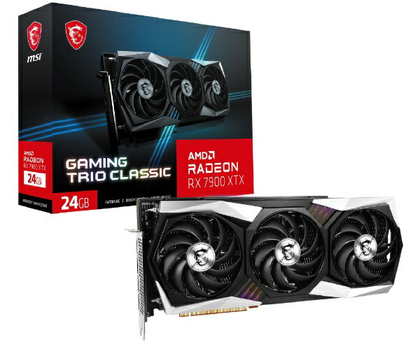 MSI｜エムエスアイ グラフィックボード Radeon RX 7900 XTX GAMING TRIO CLASSIC 24G RXシリーズ /24GB