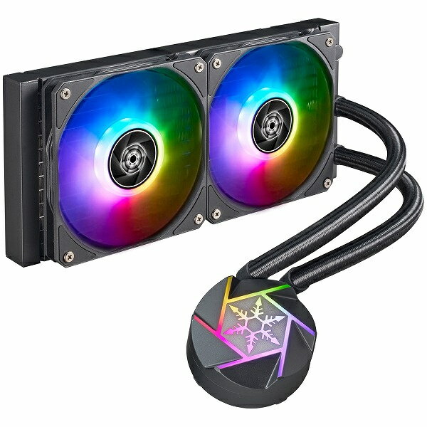 SilverStone｜シルバーストーン 水冷CPUクーラー 120mmファンx2 LGA115X/1200/1700/2011/2066・AM4/AM5 VIDA 240 SLIM SST-VD240-SLIM