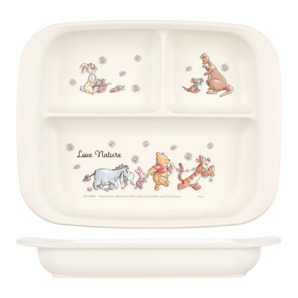 Skater｜スケーター PP製ベビー食器 ランチプレート プーさんピクニック XP7AG