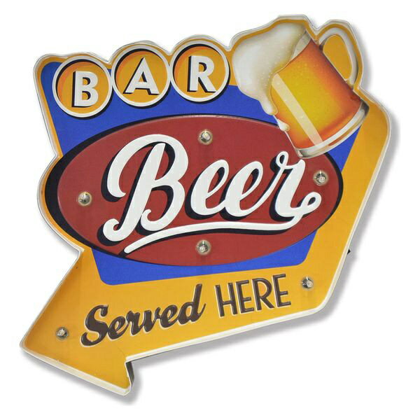 bcl｜ビーシーエル bclLEDティンサインBARBEER BCL 4992831250210