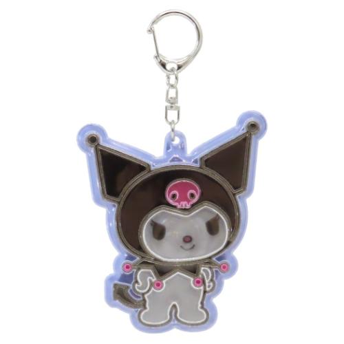 クロミ キーリング ピカピカキーホルダー サンリオ ユニック ライト付き 光る 名札 男の子 女の子 ギフトバレンタイン