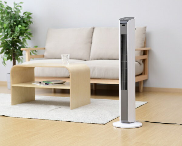 YAMAZEN スリムファン扇風機 YKSR-T804(WH)