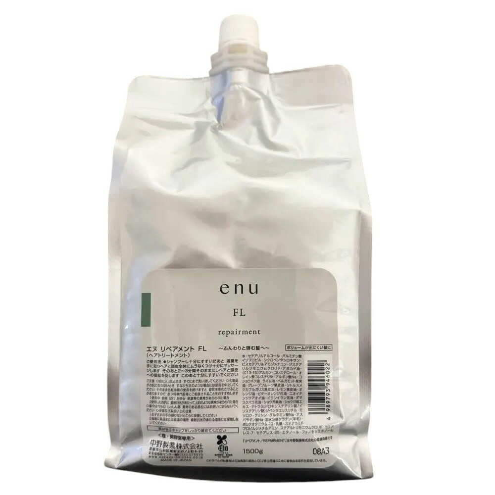 楽天市場】中野製薬 中野製薬 enu エヌ シャンプー CR 詰め替え 1500ml