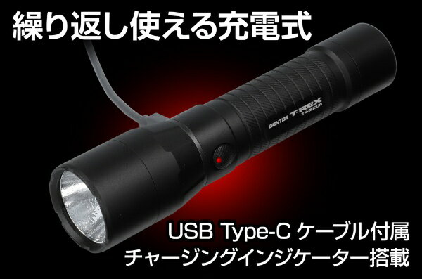 GENTOS TX-3000R 充電式高出力小型LEDハンディライト T－REX 3000R