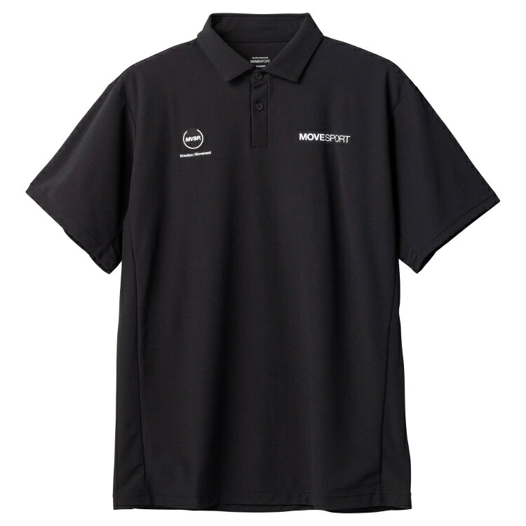 デサント DESCENTE SUNSCREEN ミニ鹿の子 バックロゴ POLO サイズ：M カラー：ブラック #DMMVJA72-EK 2023SS