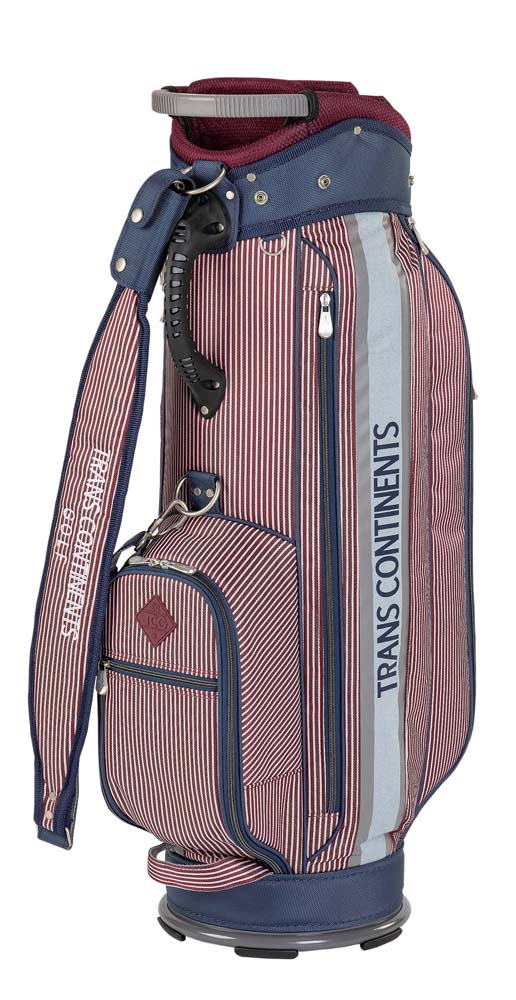 TRANS CONTINENTS/ゴルフ キャディバッグ 9型【レッド】新品！ TRANS CONTINENTS/ゴルフ キャディバッグ 9型【レッド】新品！ TRANS