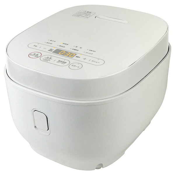 ORIGINAL BASIC 温度調節機能付き マイコンジャー炊飯器 5.5合 温調炊飯器 5℃刻み ホワイト BKS-55 W /マイコン