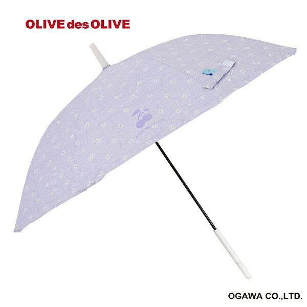 小川 Ogawa ogawa 70971 OLIVE 子供日傘花柄 長傘 身長表記 150cm用 パープル 2247424