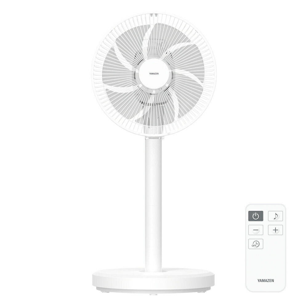 山善 ハイリビング扇風機 BHX-FGD301-W dショッピング |扇風機 DCモーター 左右首振り ハイリビング