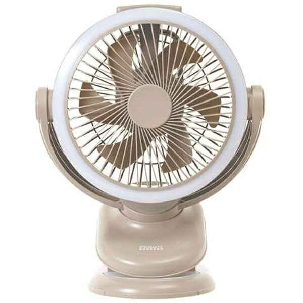 Life on Products ライフオンプロダクツ PR-F091-CM PRISMATE プリズメイト 防塵防水 充電式クリップサーキュレーター キャメル