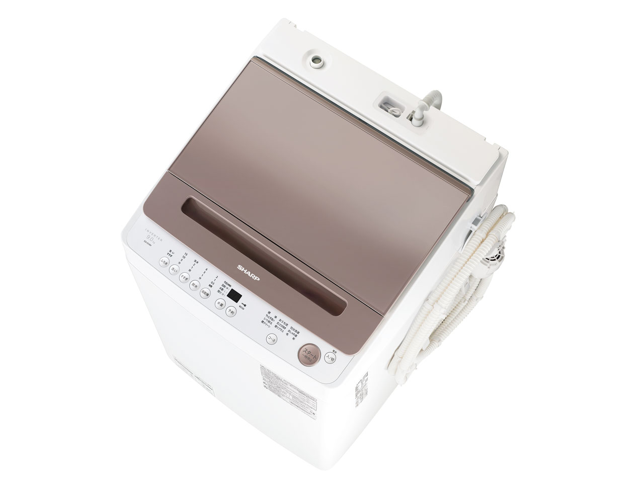 楽天市場】シャープ SHARP 縦型乾燥洗濯機 ES-PW8J-C | 価格比較