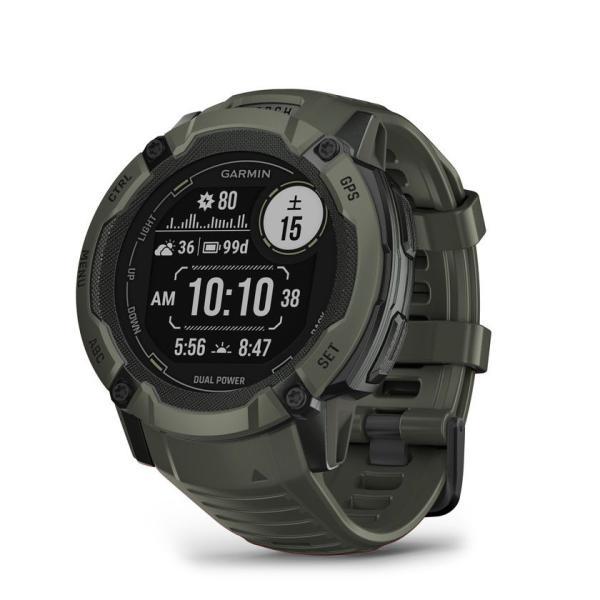 美品GARMIN INSTINCT 2X DUAL POWER graphite Garmin Instinct 2X Solar, Rugged Tactical Sport GPS