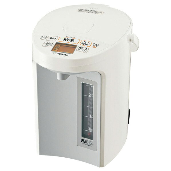 象印 ジャーポット 3．0L e angle select 優湯生 ホワイト CV-GN30E3-WA