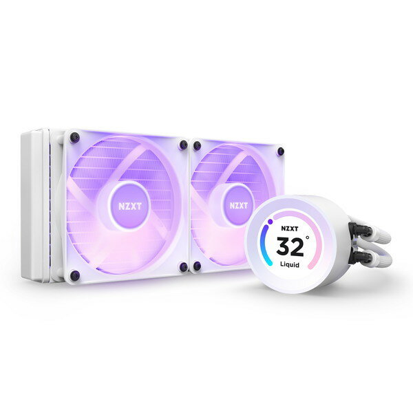 NZXT RL-KR24E-W1 CPUクーラー KRAKEN Elite RGB 240 White