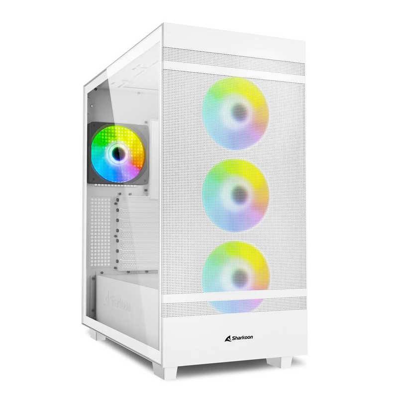 SHARKOON｜シャークーン PCケース ATX /Micro /Mini-ITX REBEL C50 RGB WT ホワイト