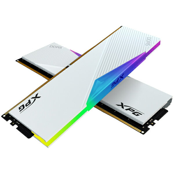 A-DATA Technology AX5U6400C3232G-DCLARWH XPG LANCER RGB White DDR5-6400MHz U-DIMM 32GB 32-39-39 DUAL COLOR BOX