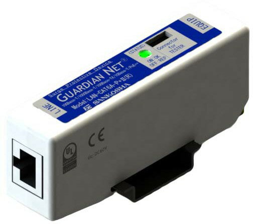 サンコーシャLAN-CAT6A-P+II (R) CAT6A対応 LAN用SPD 劣化診断付きCat6A対応LAN用SPD LAN-CAT6A-P+II (R) ｜株式会社