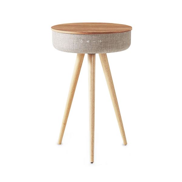 【美品】welle W301T Mellow 360°スピーカー サイドテーブル Welle Mellow 360Bluetoothスピーカー搭載＆USB充電ポート付き
