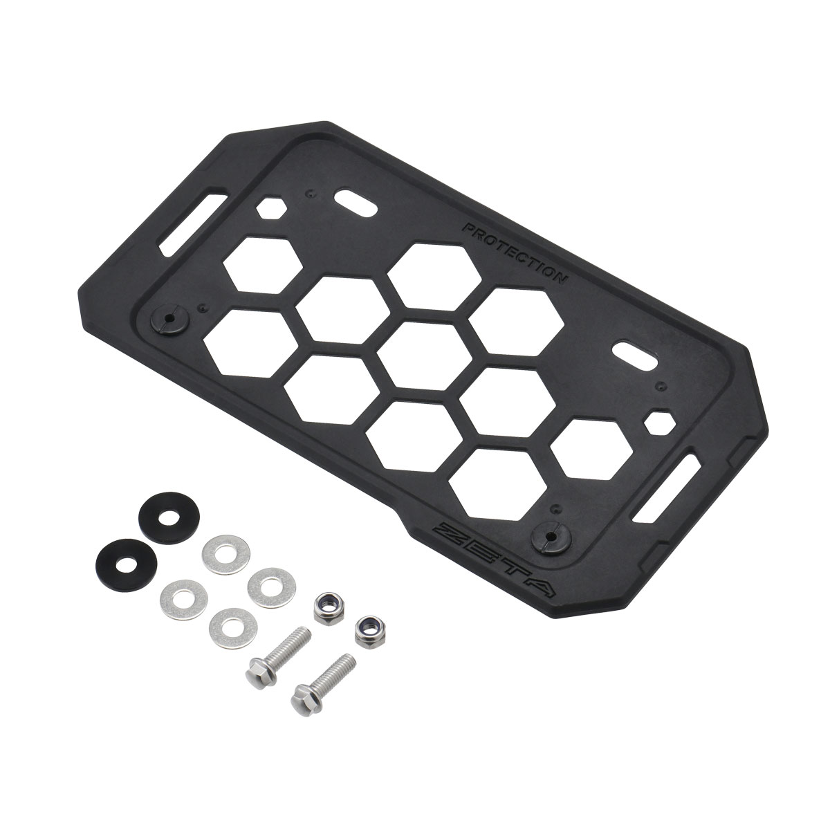 ZETA ジータ プロテクションナンバープレートホルダー 排気量：50-125cc用