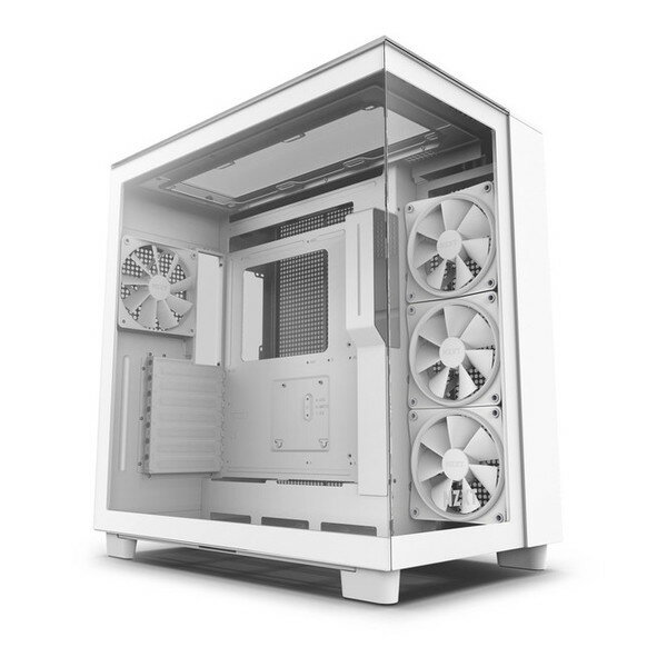 NZXT H9 Elite 2層構造 ミドルタワー PCケース 強化ガラスモデル White CM-H91EW-01 CS8577 ホワイト