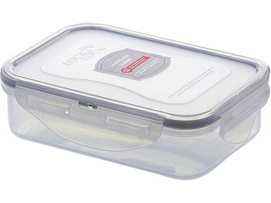 中山福 ベストコ 保存容器 360ml 長方形 グレー HPL810G ロック＆ロック クラシック