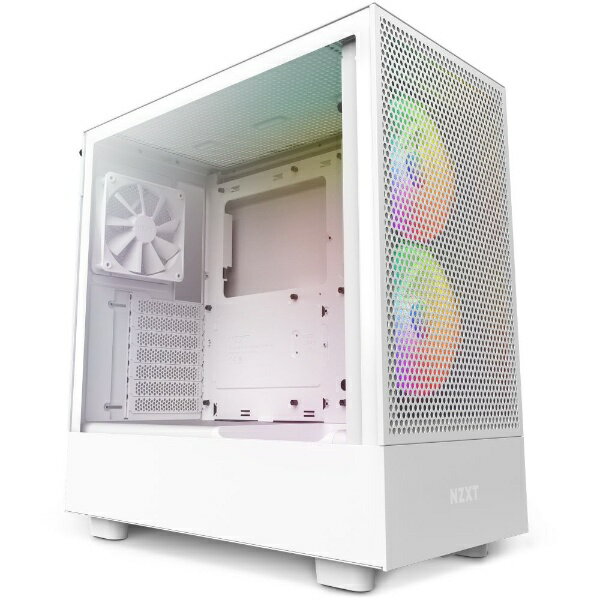 NZXT RGBファン搭載 コンパクト ATX ミドルタワー ホワイト CC-H51FW-R1