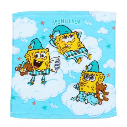 スポンジボブ ハンドタオル プリントウォッシュタオル W/T クラウド 林タオル 汗拭きタオル