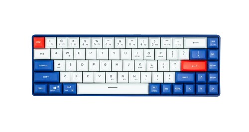 ZALMAN キーボード ZM-K610 RED BLUE & WHITE