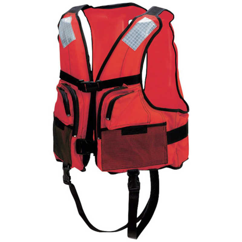 OCEANLIFE BW-2003-A-RD 小型船舶用ライフジャケット レッド TYPE A