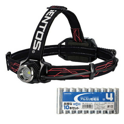 GENTOS GH-200G ヘッドランプ ブラック GH-200RG