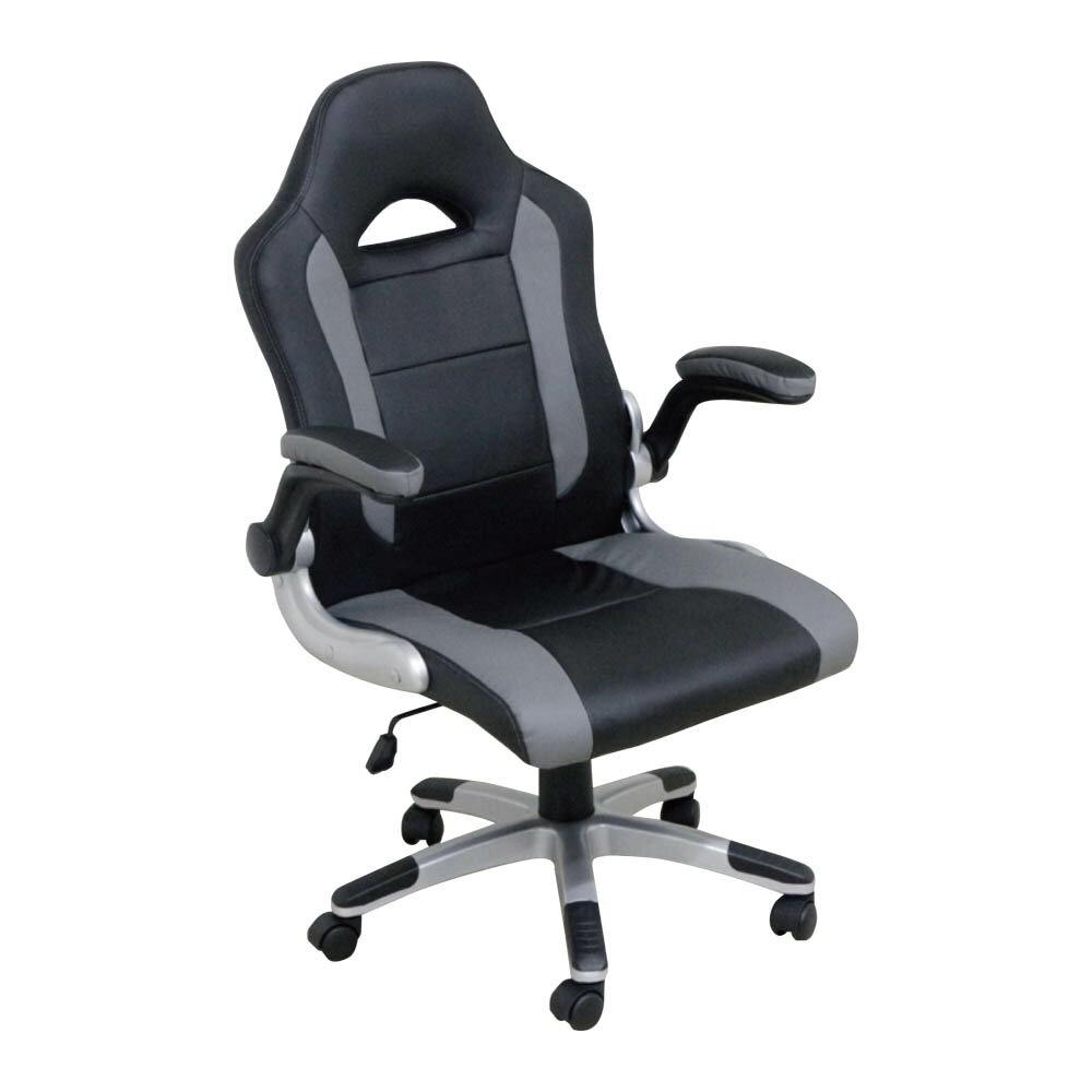 後藤家具物産・大川リビング木工社 ゲーミングチェアー グレー OA-FD