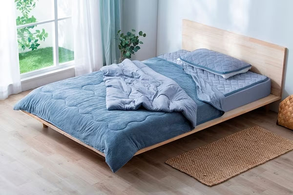 アイリスオーヤマ 冷感ボックスシーツ シングル BXS-NPES3-S ブルー