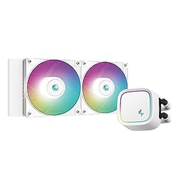 Deepcool R-LE520-WHAMMN-G-1 LE520 WH 簡易水冷CPU FAN /240mm ARGB対応 /LGA1700/ 1200/ 1151/ 1150/ 1155 /AMD AM5/ AM4ソケット対応 /ホワイトカラーモデル
