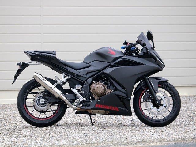 WR’S ダブルアールズ ラウンドタイプ スリップオンマフラー サイレンサータイプ:焼き色チタン CBR400R 400X HONDA ホンダ