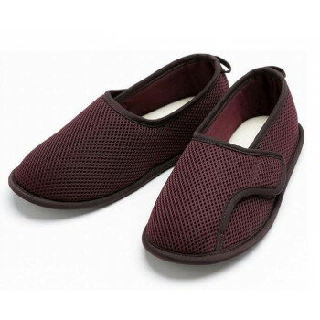 徳武産業 ケアシューズ 早快マジック レギュラー ワイン LL 2502 1足