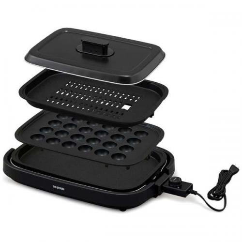 楽天市場】アイリスオーヤマ IRIS 網焼き風ホットプレート APK-137-S