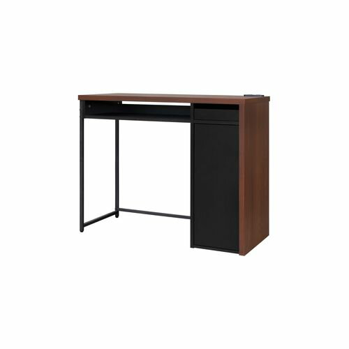 IRISOHYAMA アイリスオーヤマ 収納付きデスク SDK-890 ウォールナット/ブラック