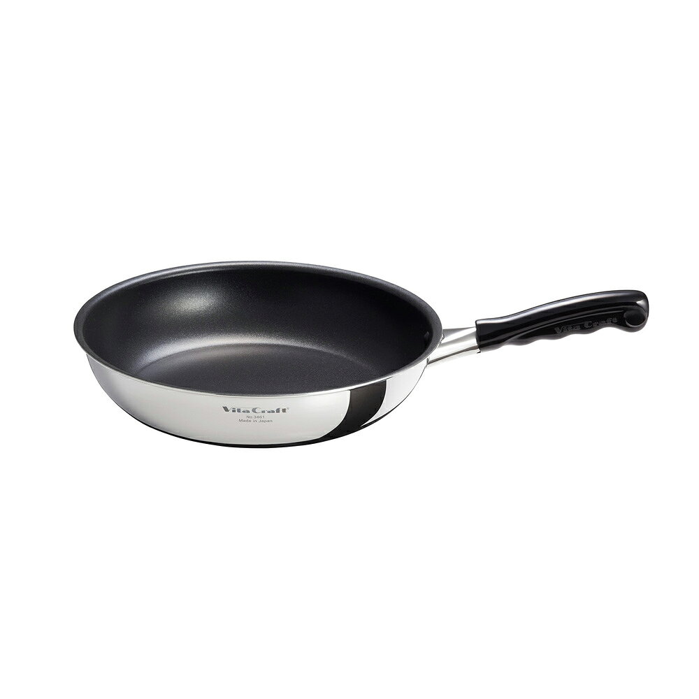 ビタクラフト フライパン 26cm カーペンター 3461 深さ5.4cm PFOAフリーで安心 美味しい 人気 日本製 IH対応 健康調理 Vita Craft ギフト包装不可