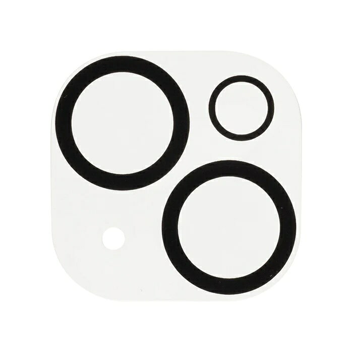 Hamee iPhone15(6.1inch/ 2眼)/  iPhone15 Plus(6.7inch/ 2眼)用 カメラレンズ ガラスフィルム iFace(クリア) 41-962497 返品種別A