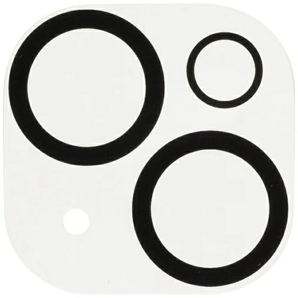 Hamee iPhone15 6.1inch/2眼 / Plus 6.7inch/2眼 用 カメラレンズ ガラスフィルム iFace クリア 41-962497